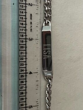 Personalized Stainless Steel ID Bracelet - Engraved “Lisa”